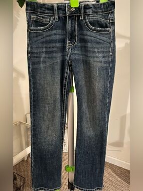 Kids Slim Dark Wash Stretch Jeans